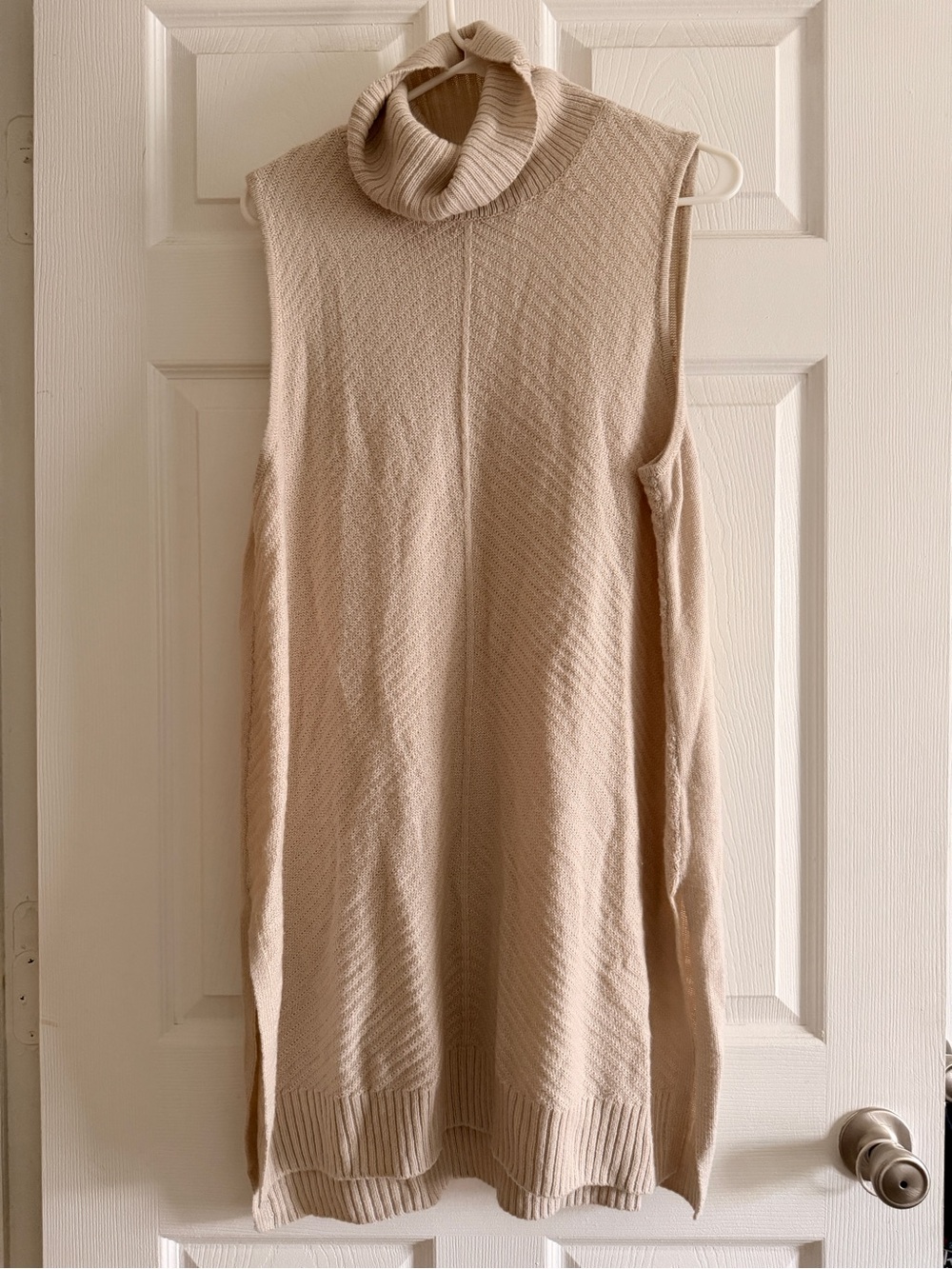 Apt. 9 Sleeveless Cowl Neck Tunic Sweater in Beige